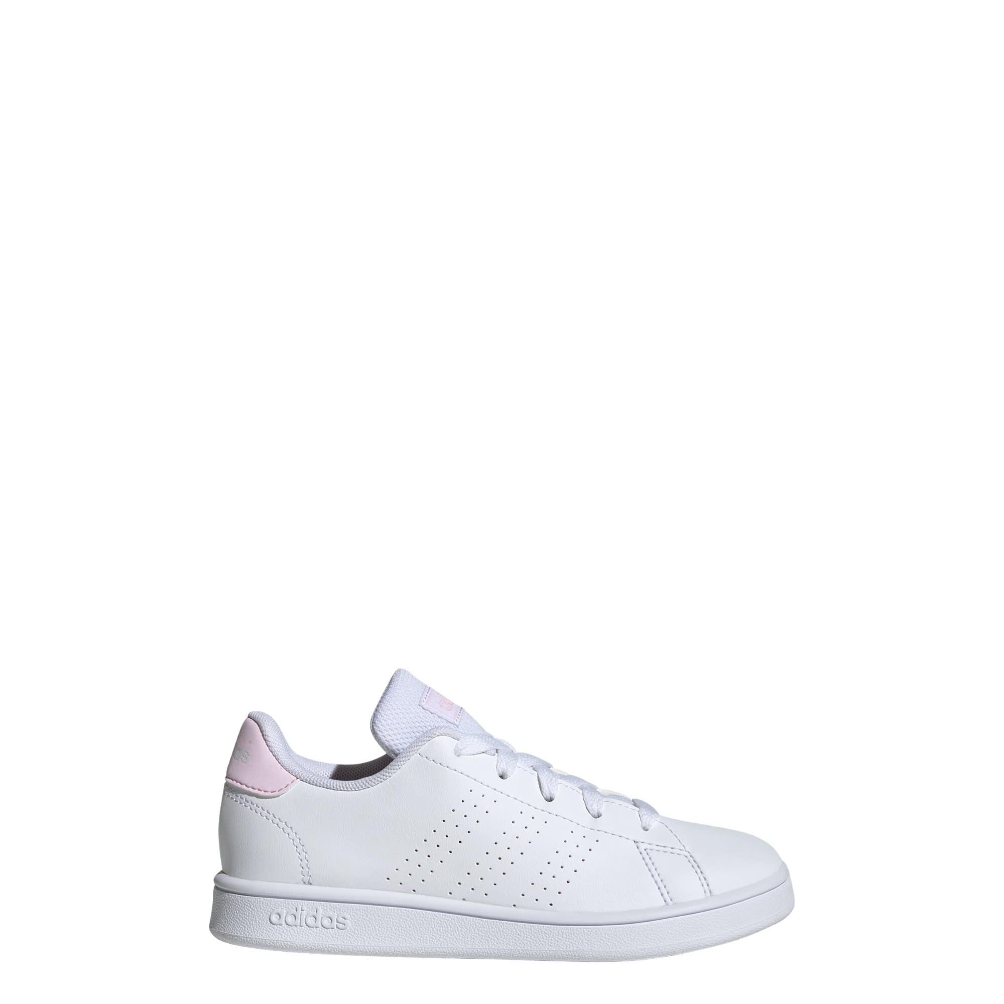 Adidas - Chaussure À Lacets Advantage Lifestyle Court - Baskets - Blanc|rose - 32 - Decathlon