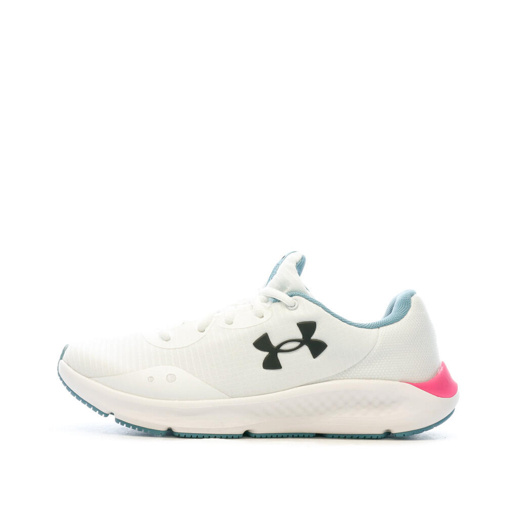 Chaussure de Running Blanche Femme Under Armour Charged Pursuit 3