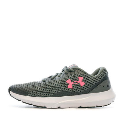 Zapatillas running Under Armour Surge 3 gris/rosa para mujer