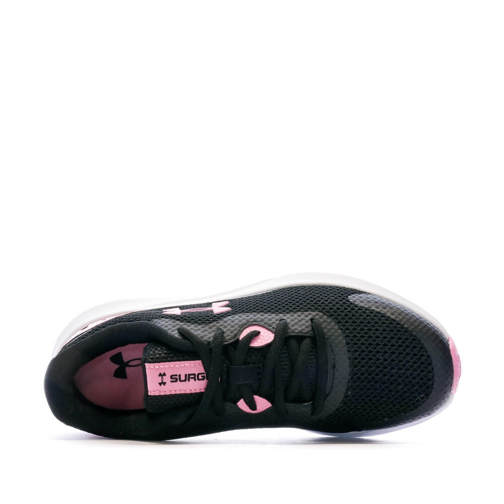 Chaussures de Sport Noir/Rose Femme Under Armour Surge 3 4/6
