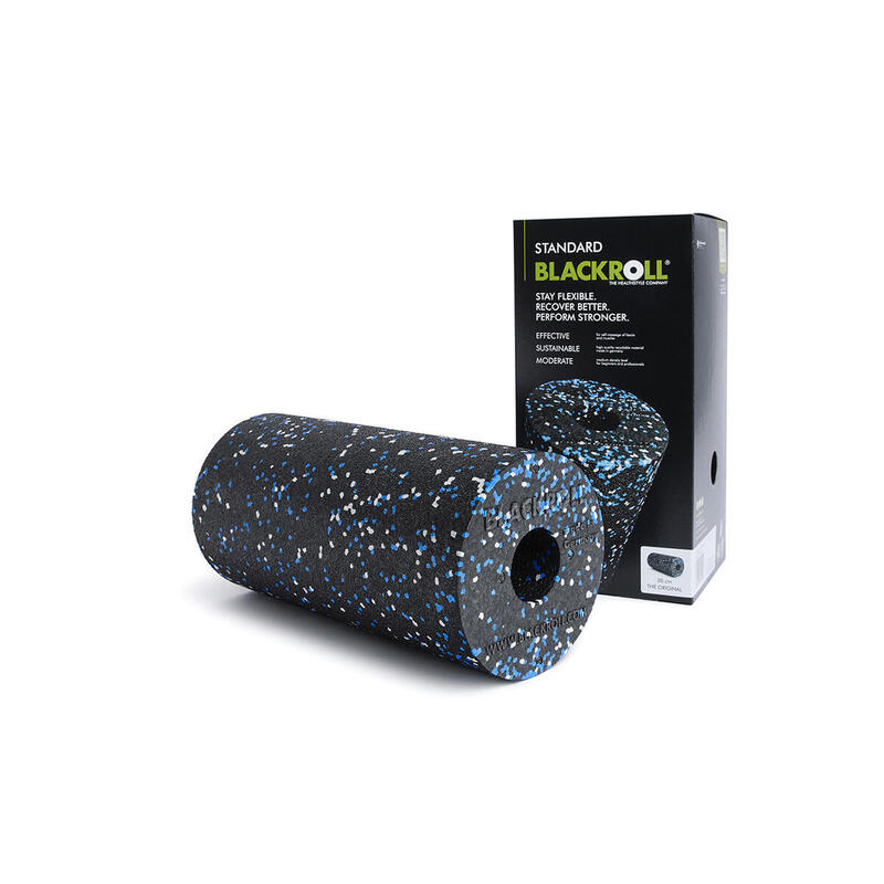 BLACKROLL® Standard Foam Roller - Zwart/Wit/Blauw - 31 cm