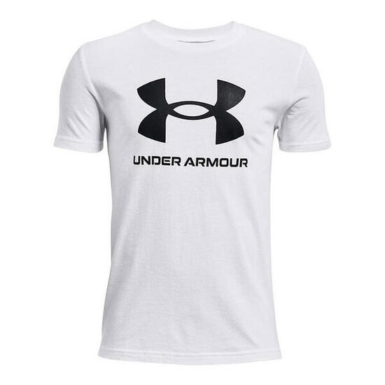 T-shirt Blanc Garçon Under Armour Sportstyle
