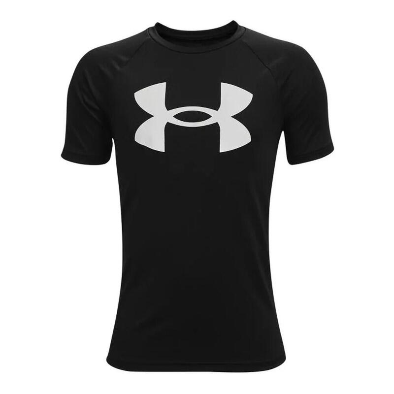 Camiseta de Manga Corta Infantil Under Armour Tech Big Logo Negro