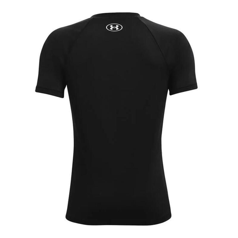 Camiseta de Manga Corta Infantil Under Armour Tech Big Logo Negro