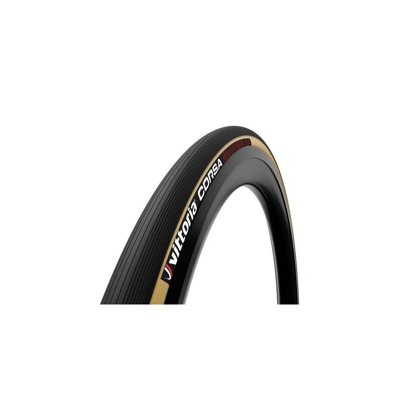 Buitenband voor racefiets Corsa Graphene 2.0 25 mm - zwart/bruin