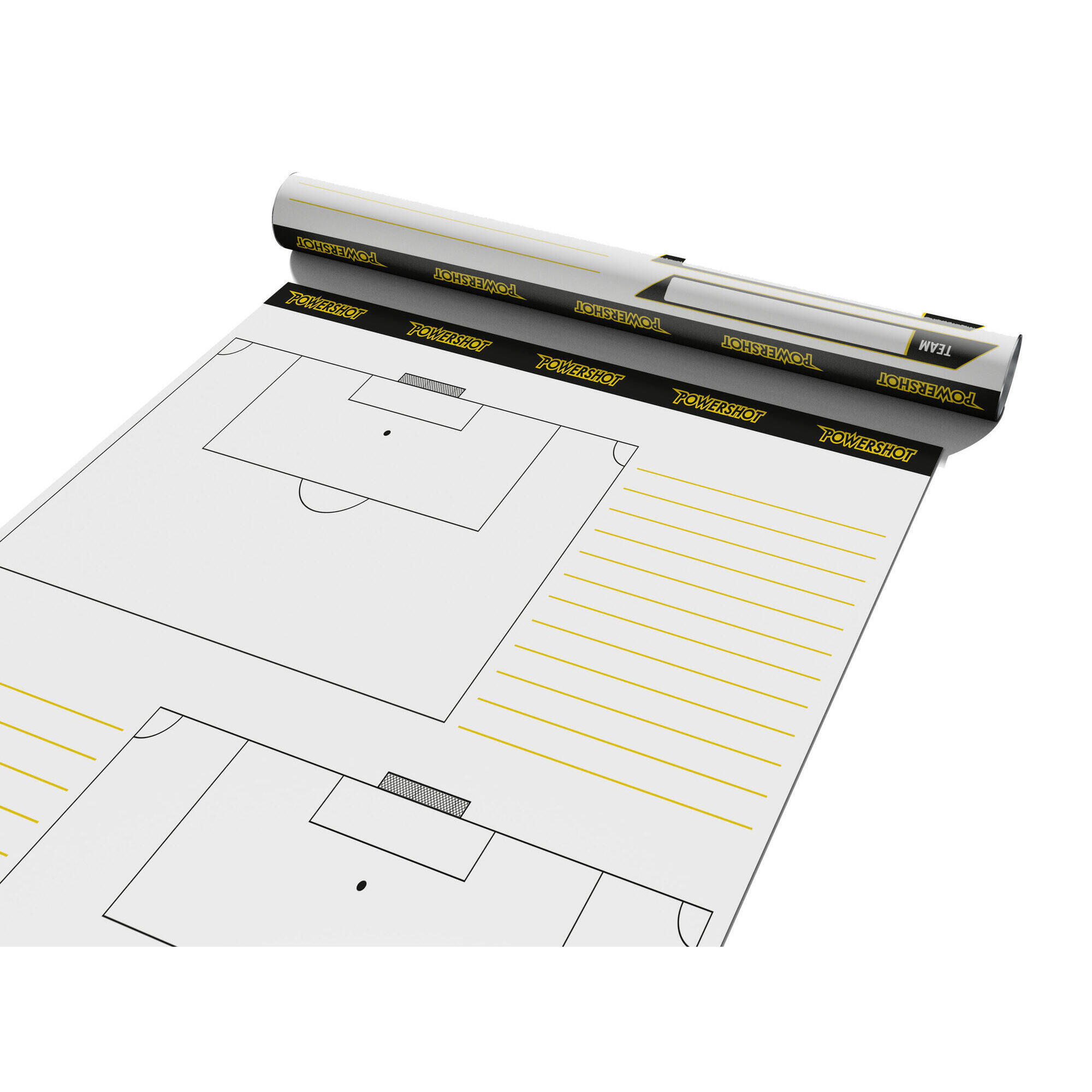 Rouleau Feuille Tactique Statique Basket - Terrain Entier - Pour Vestiaire, Entraînement - Sans Trace