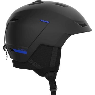 Salomon pioneer lt skihelm - s - black pop race blue
