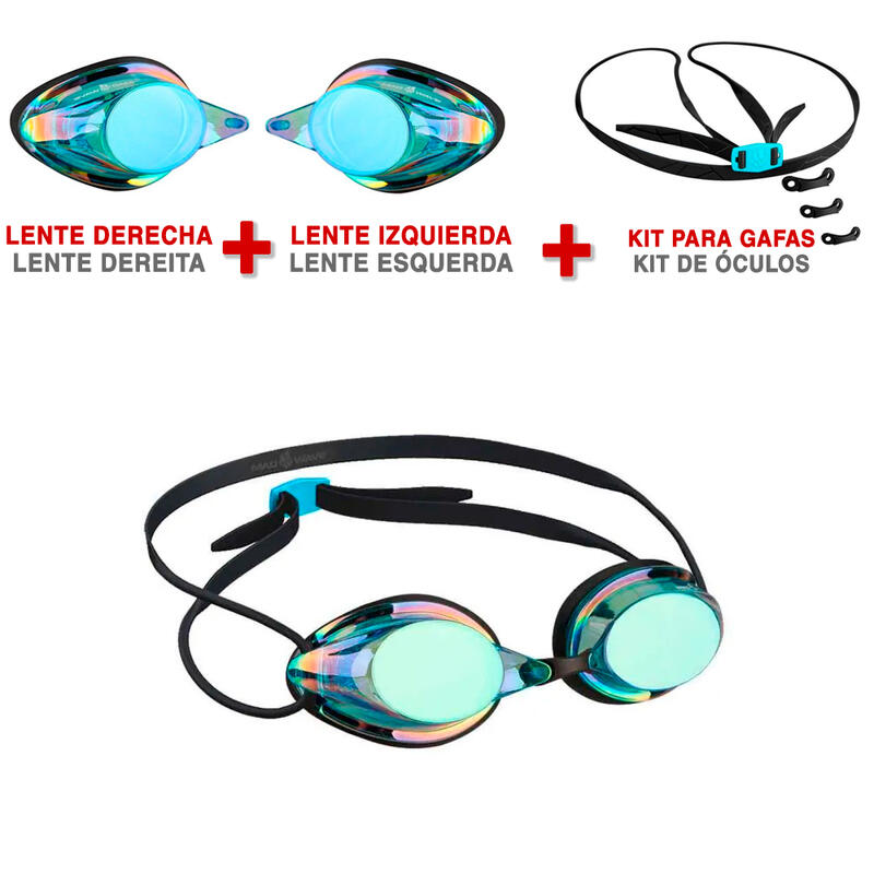 Kit gafas de natación Streamline (Correa+Clip+Puente nasal)