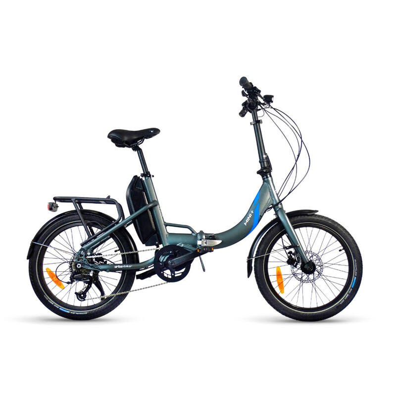 Vélo Pliant Électrique Urbanbiker Mini PLUS,Graphite 20", Moteur Central