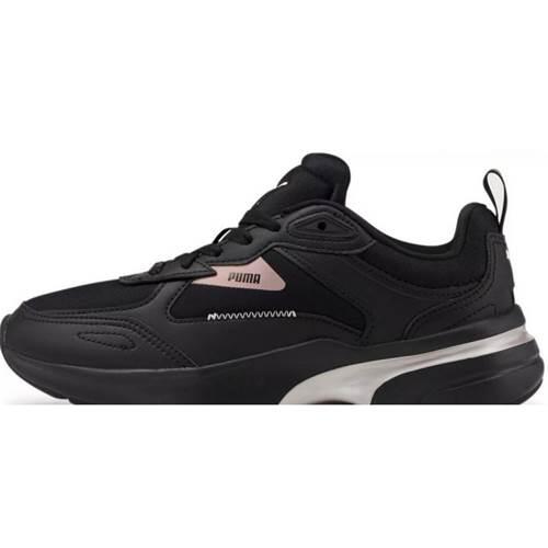 Chaussures Femmes Puma Fs Runner Metallic Wns noir