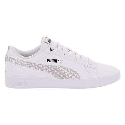 Scarpe da Tennis Casual Donna Puma Smash Wns v2 Bianco
