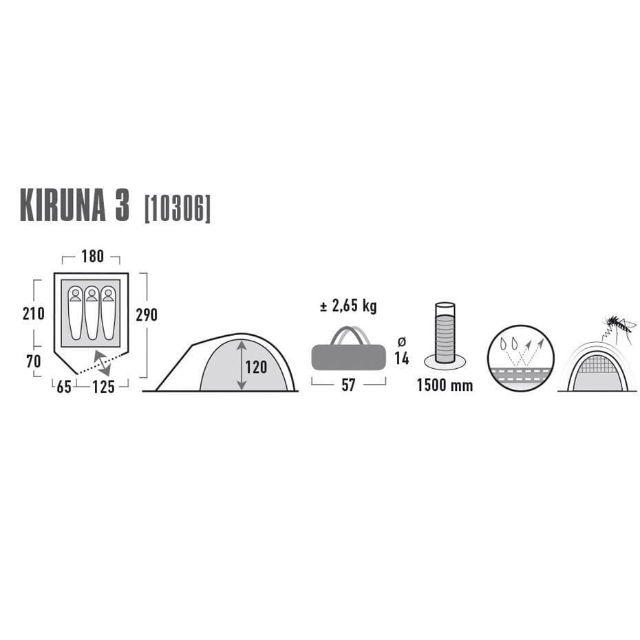 Tenda Campismo High Peak Kiruna 3 - 3 Pessoas 6/6