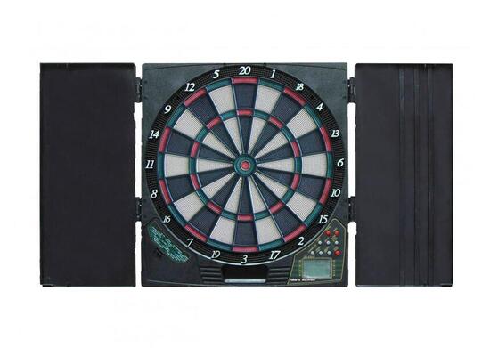 Elektronische Dartscheibe mit Gehäuse – 29 Spiele – inklusive Dartpfeile – Polar