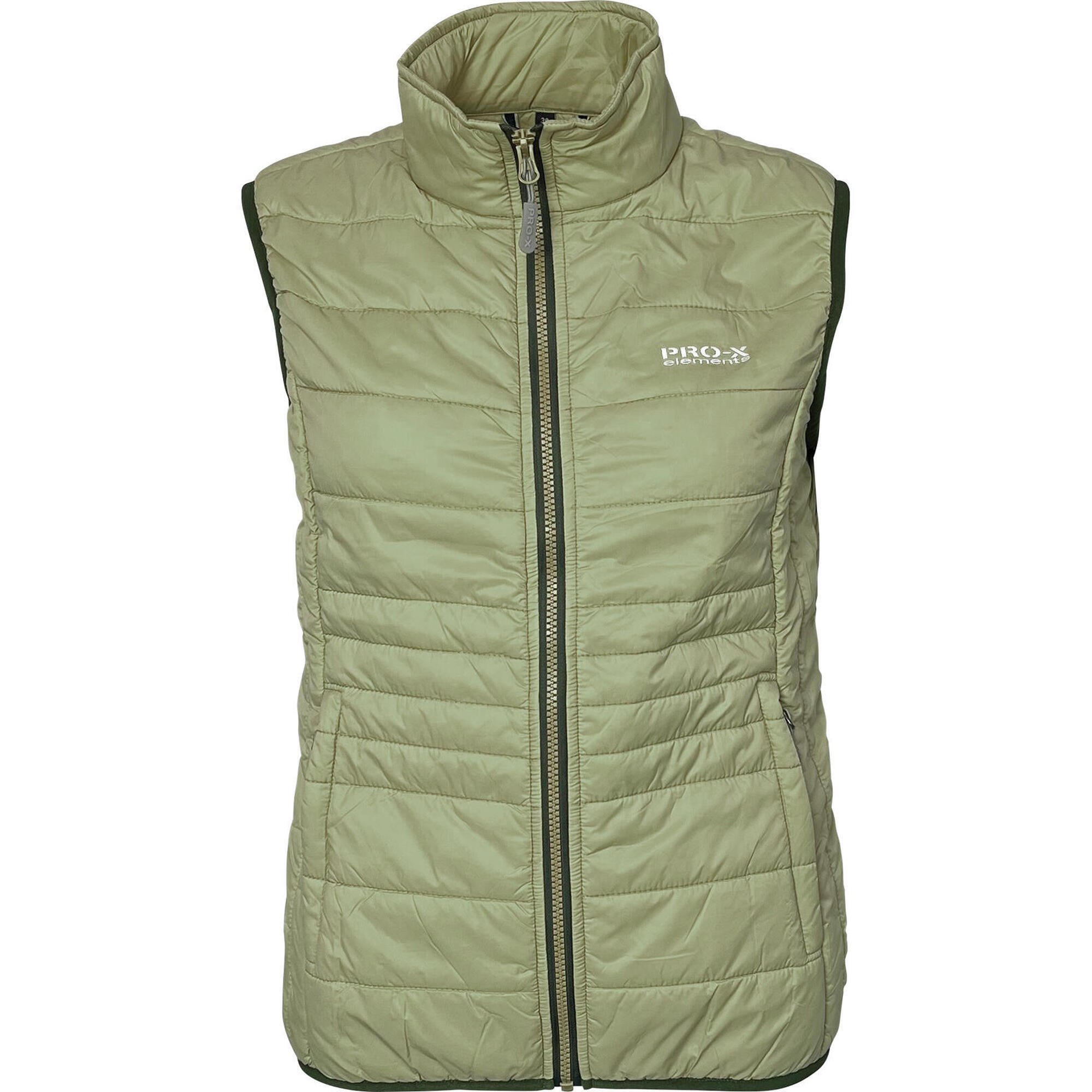 Pro-x Elements - Veste Matelassée Sans Manches Femme Irma Vert Sauge - Coupe-pluie - Vert - Decathlon