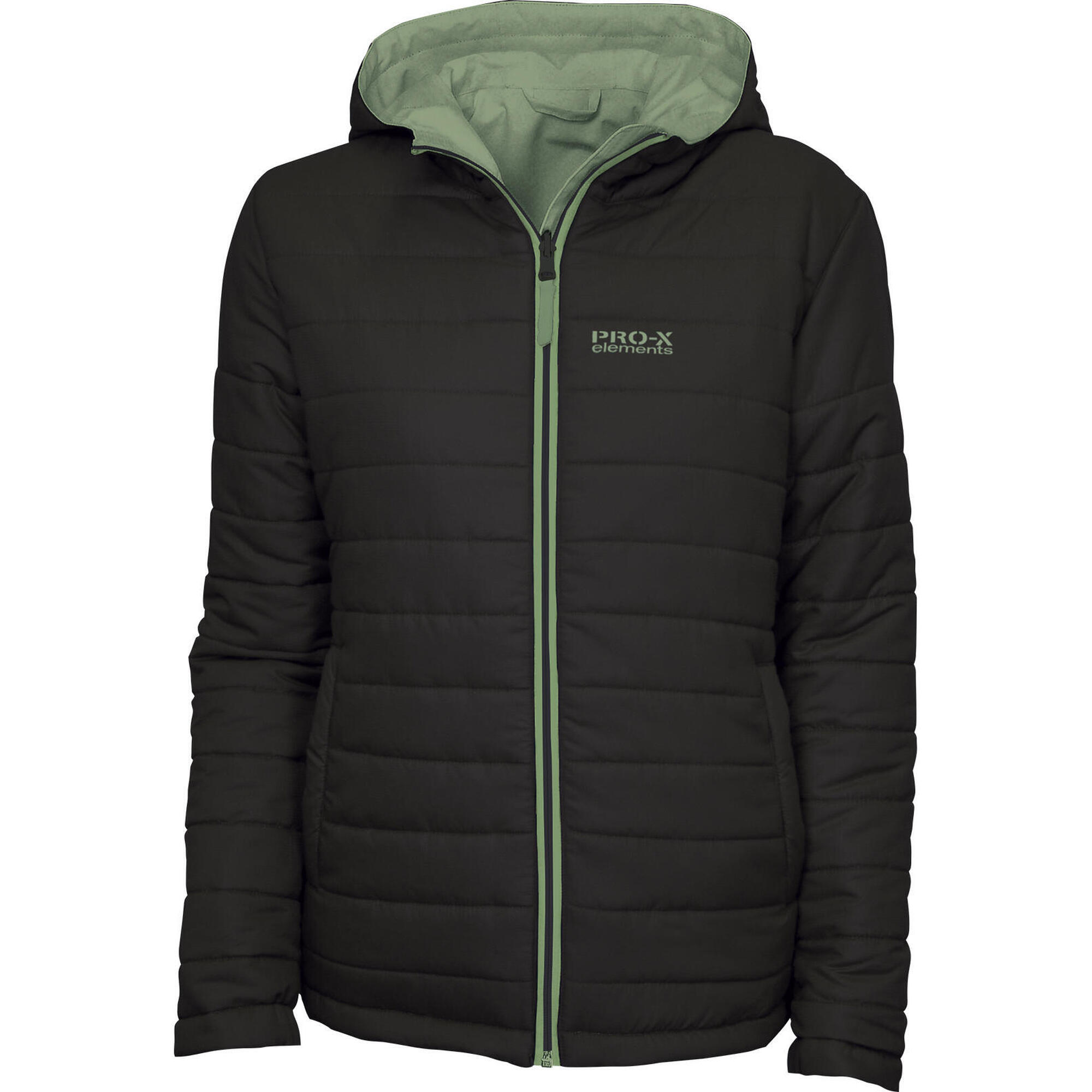 HEIKO men's reversible jacket black/hydro green