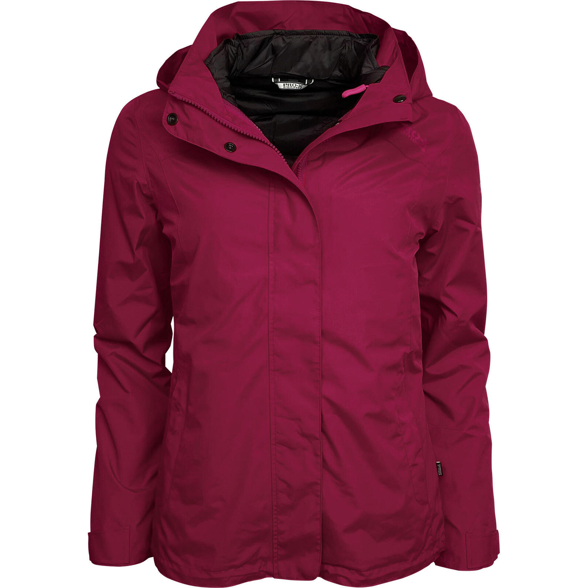Pro-x Elements - Veste 3 En 1 Agnes Pour Femmes Baie - Coupe-pluie - Rouge - 38 S - Decathlon