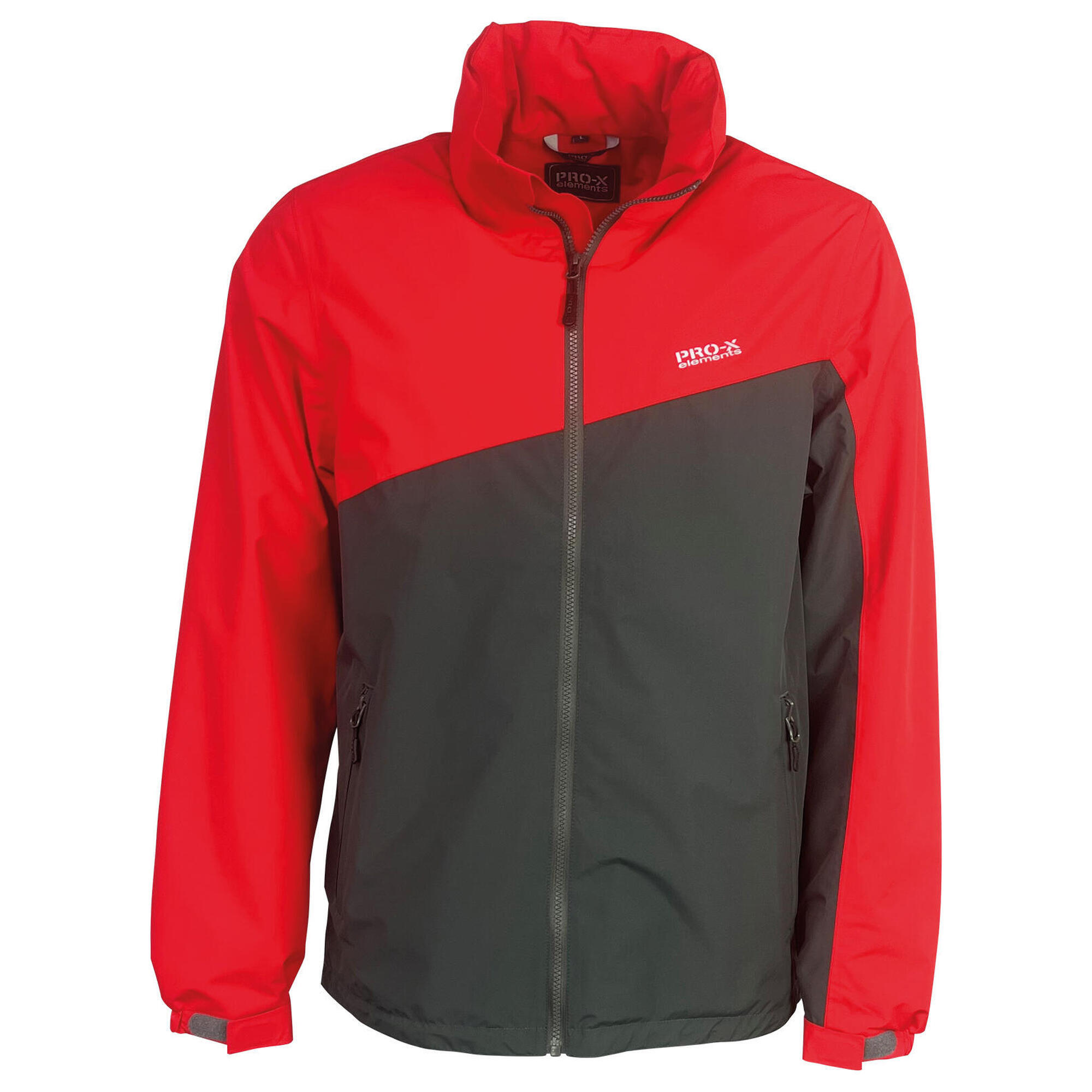 Pro-x Elements - Veste Fonctionnelle Homme August Rouge/anthracite - Coupe-pluie - Gris|marron|rouge - Decathlon