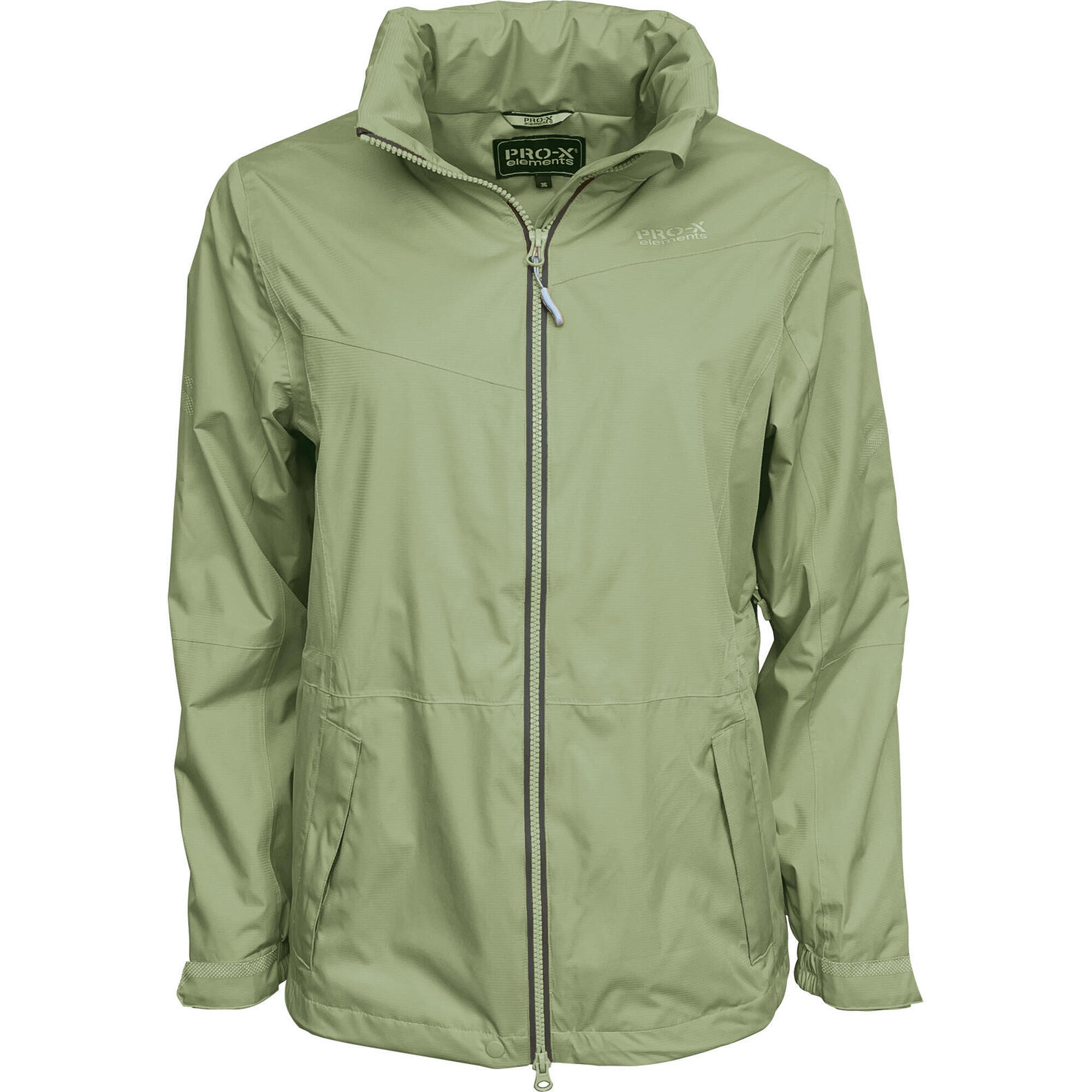 Pro-x Elements - Veste Fonctionnelle Femme Vroni Vert Sauge - Coupe-pluie - Vert - Decathlon