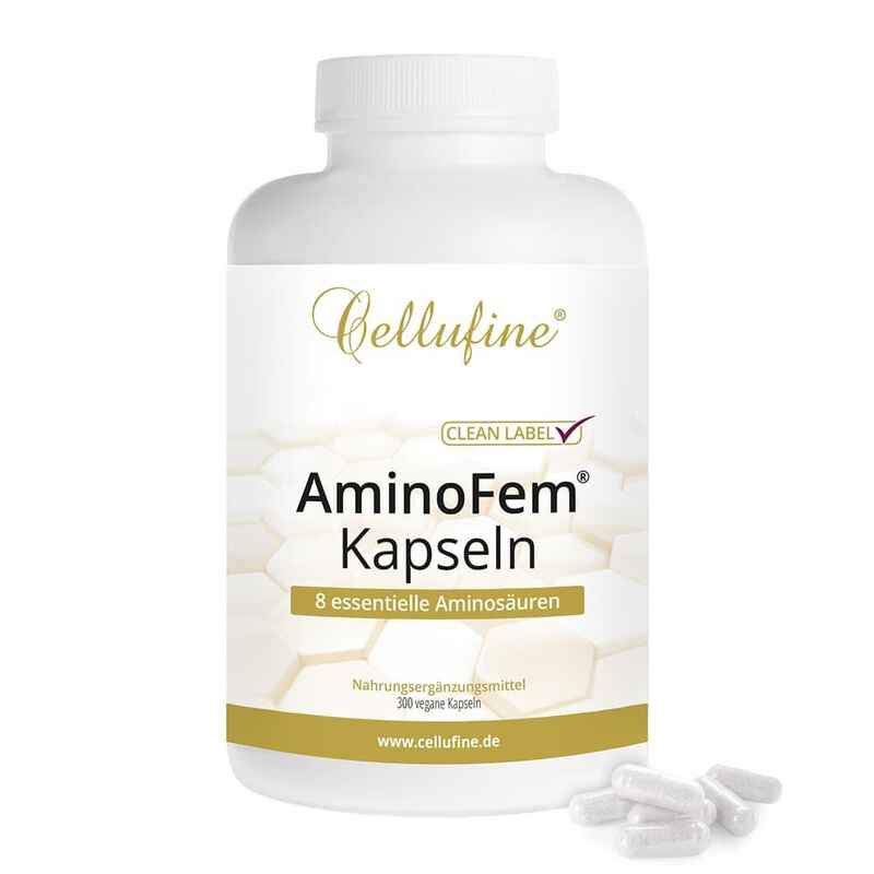AminoFem® Aminosäuren - EAA + BCAA - 500 mg - 300 vegane Kapseln