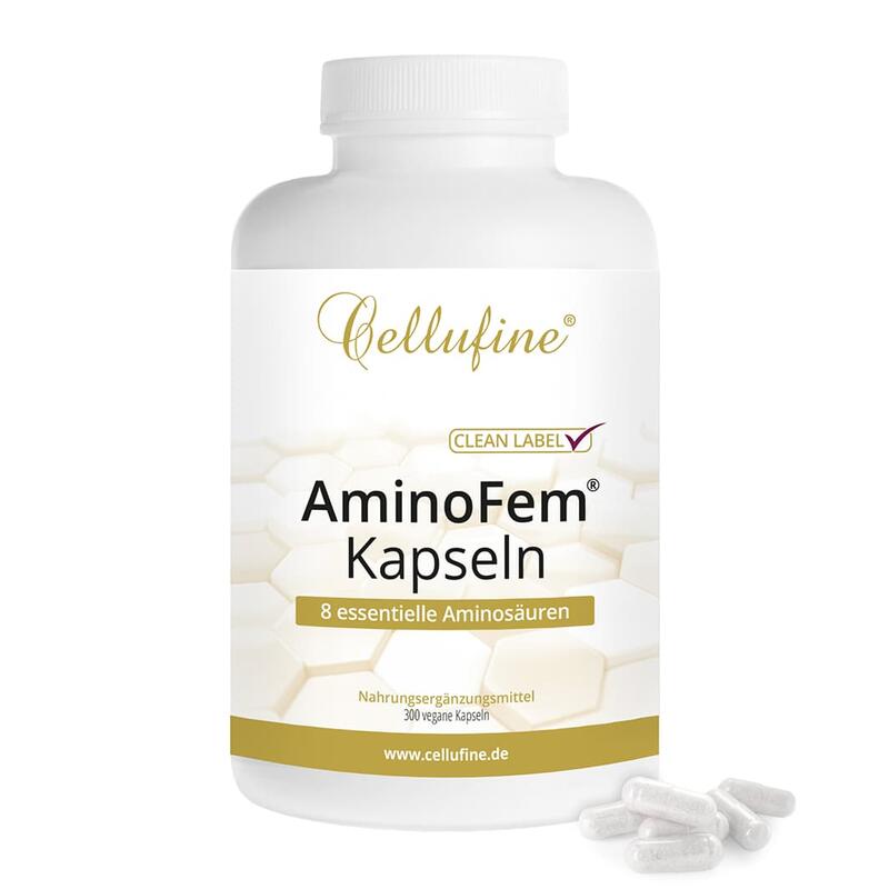 AminoFem® Aminosäuren - EAA + BCAA - 500 mg - 300 vegane Kapseln