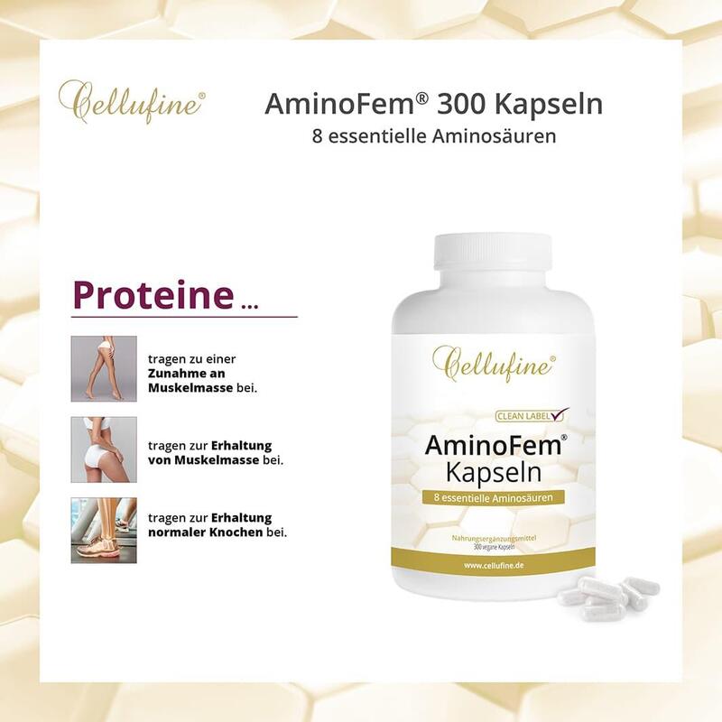 AminoFem® Aminosäuren - EAA + BCAA - 500 mg - 300 vegane Kapseln