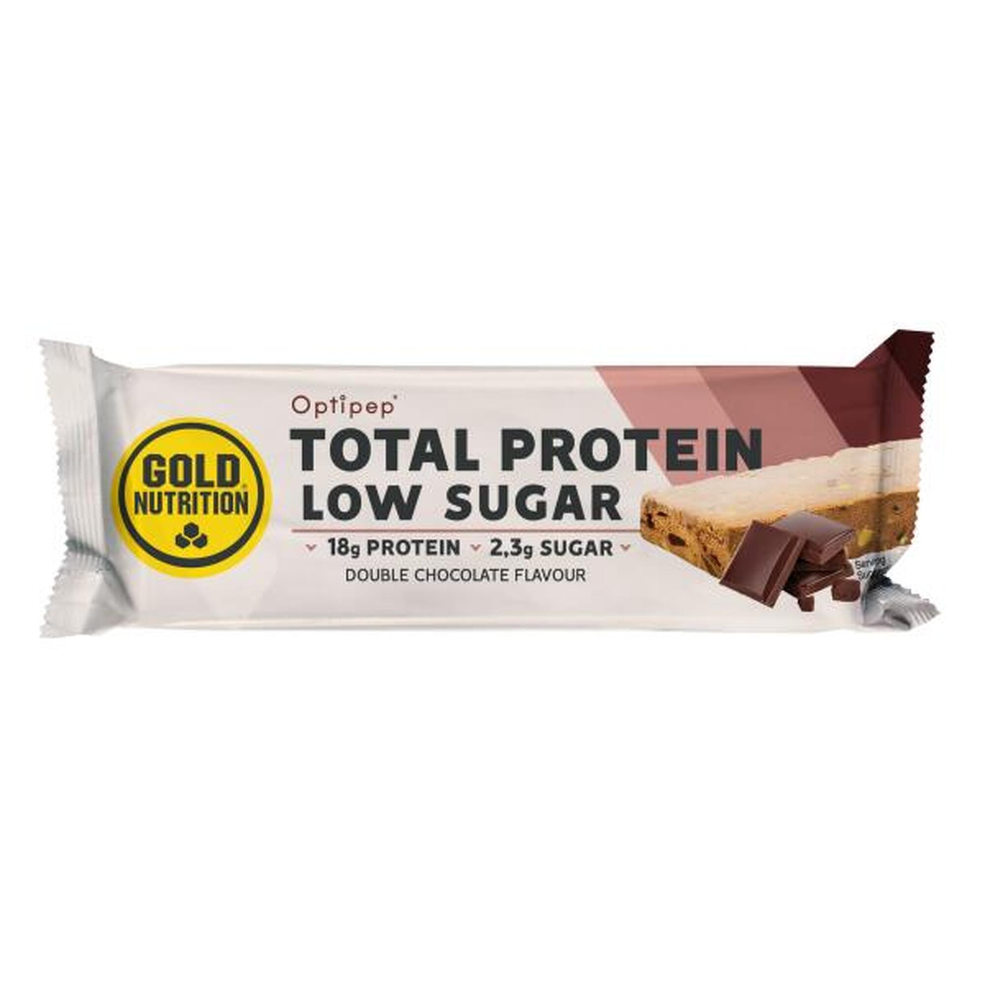 Baton proteic cu extra ciocolata Protein Bar Low Sugar, 60 g, GoldNutrition