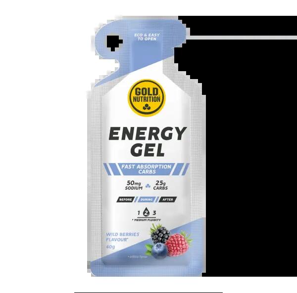 Gel energizant Energy cu fructe de padure, GoldNutrition, 40 g 2/3