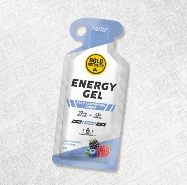 Gel energizant Energy cu fructe de padure, GoldNutrition, 40 g 3/3