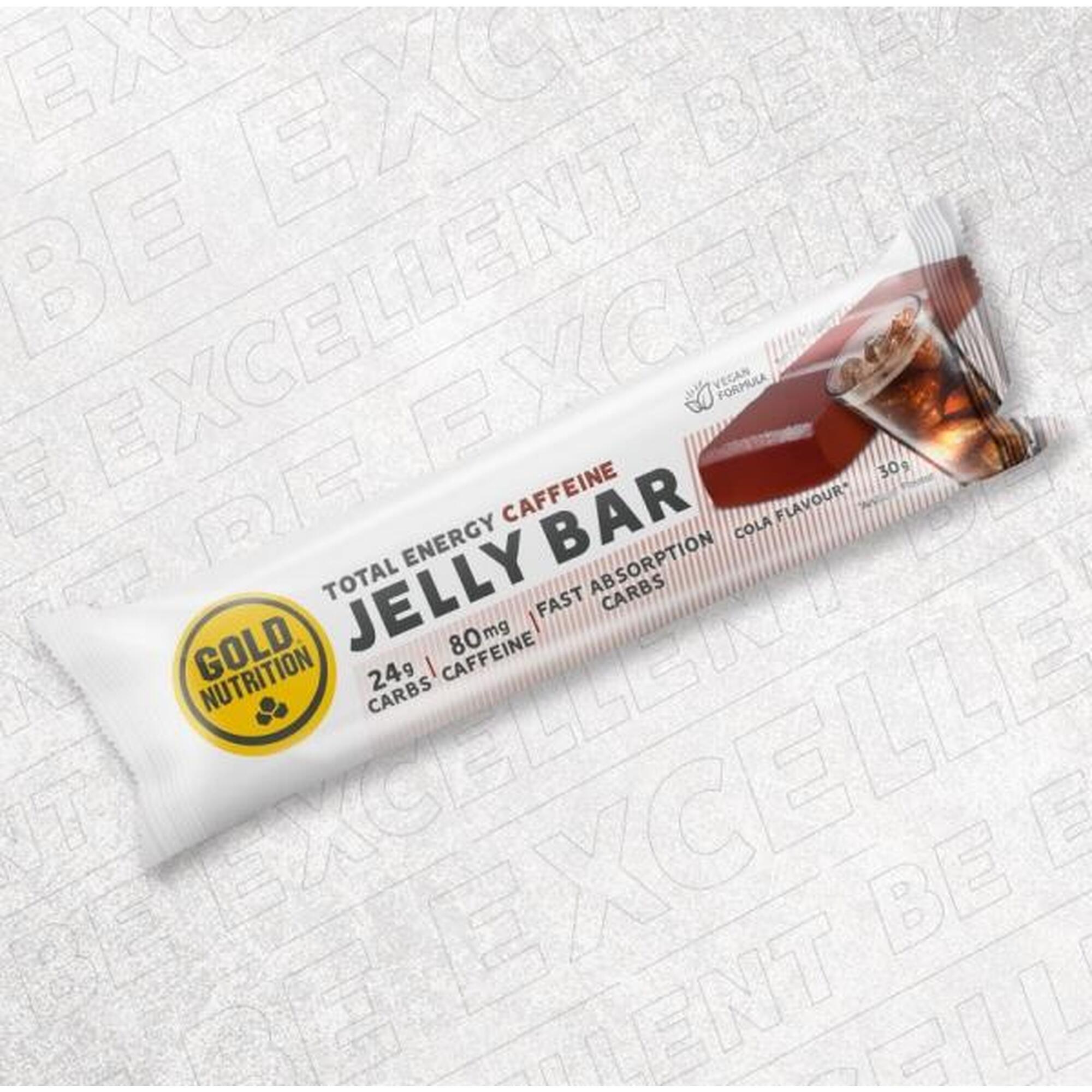 Jeleu energizant cu aroma de Cola Jelly Bar, GoldNutrition, 30g
