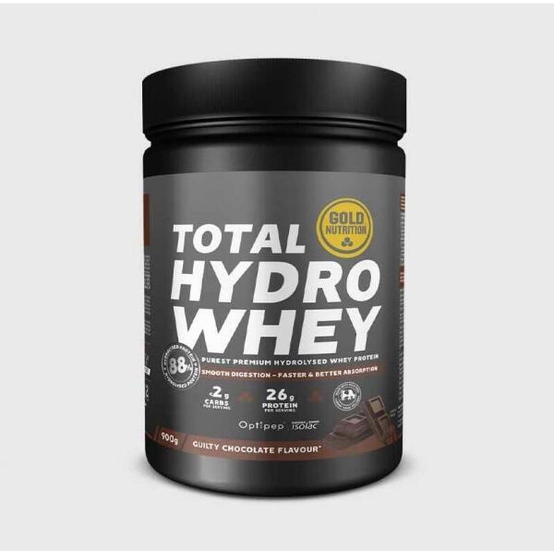 Pudra proteica din zer cu ciocolata, Total Hydro Whey, GoldNutrition, 900 g