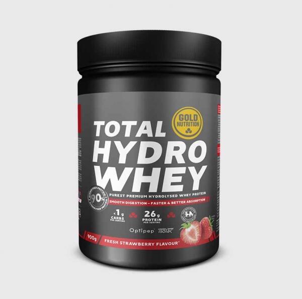 Proteína hidrolisada total hydro whey morango - 900 g