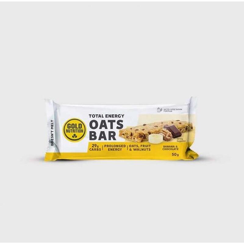 Barra energética Total Energy Oats Bar 50 g PROMOÇÃO                   2 cores disponíveis
 2,20€ 2,49€ -11%    *De 09/06/2025 a 31/08/2025 (excluído)  Preço por quantidade 55,01€kg GOLD NUTRITION Barra energética Total Energy Oats Bar 50 gVendido e expedido por: Goldnutrition    
