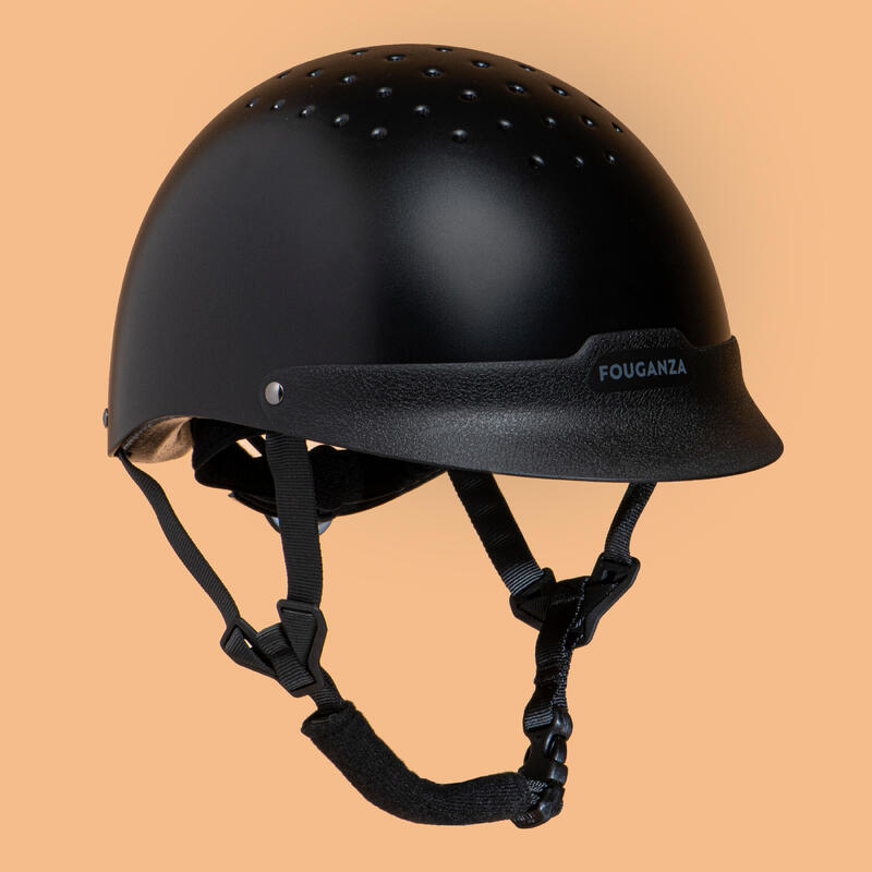 Seconde vie - Casque équitation Adulte et Enfant - 100 noir - CORRECT