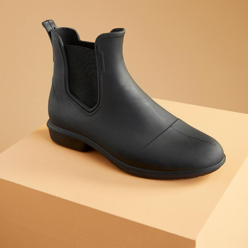 Seconde vie - Boots équitation Adulte - 100 noires - TRÈS BON