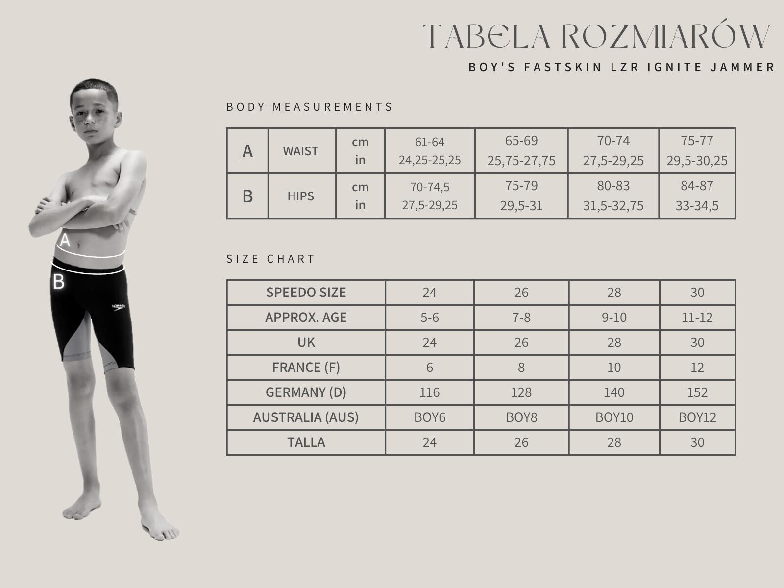 Strój pływacki startowy chłopięcy Speedo LZR Ignite 6/7