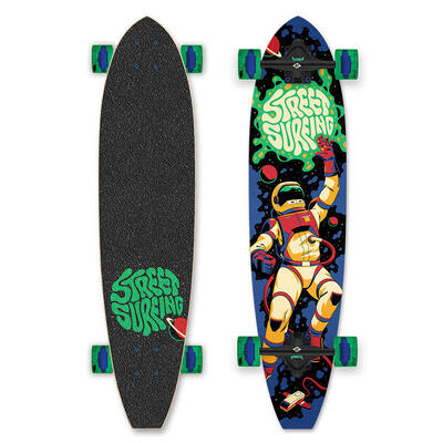 Cut Kicktail Longboard 36" Astronaut