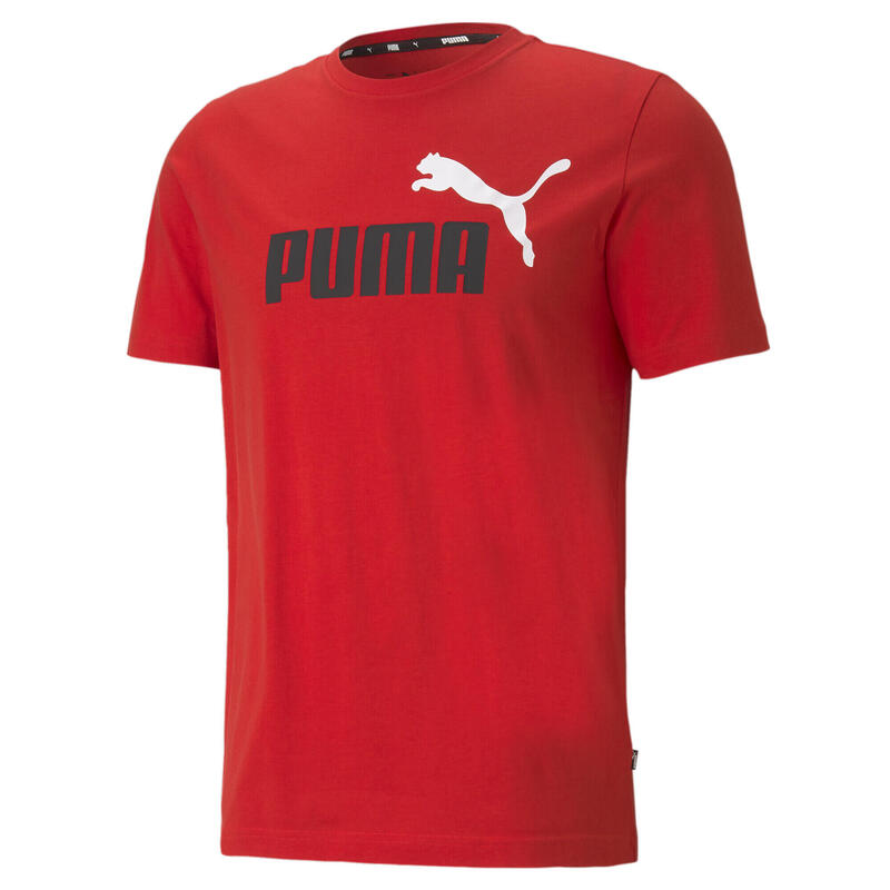 Essentials+ T-Shirts mit zweifarbigem Logo Erwachsene PUMA High Risk Red