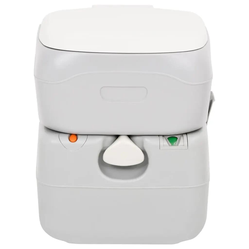 Sanita portátil p/ campismo 22+12 L PEAD cinzento e branco 2/7