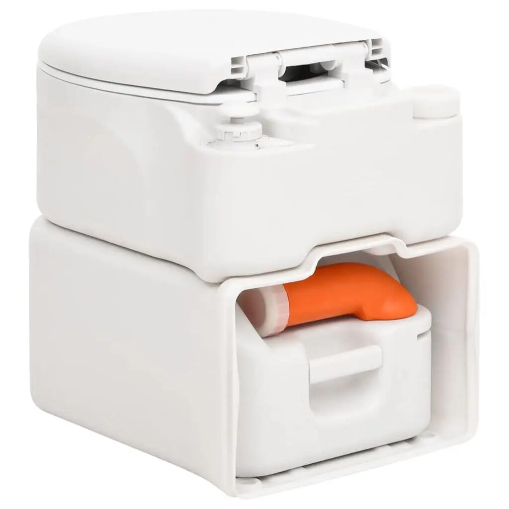 Sanita integrada p/ campismo 24+17 L PEAD e esmalte branco 5/5