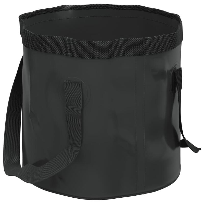 Baldes dobráveis 2 pcs 20 L PVC preto