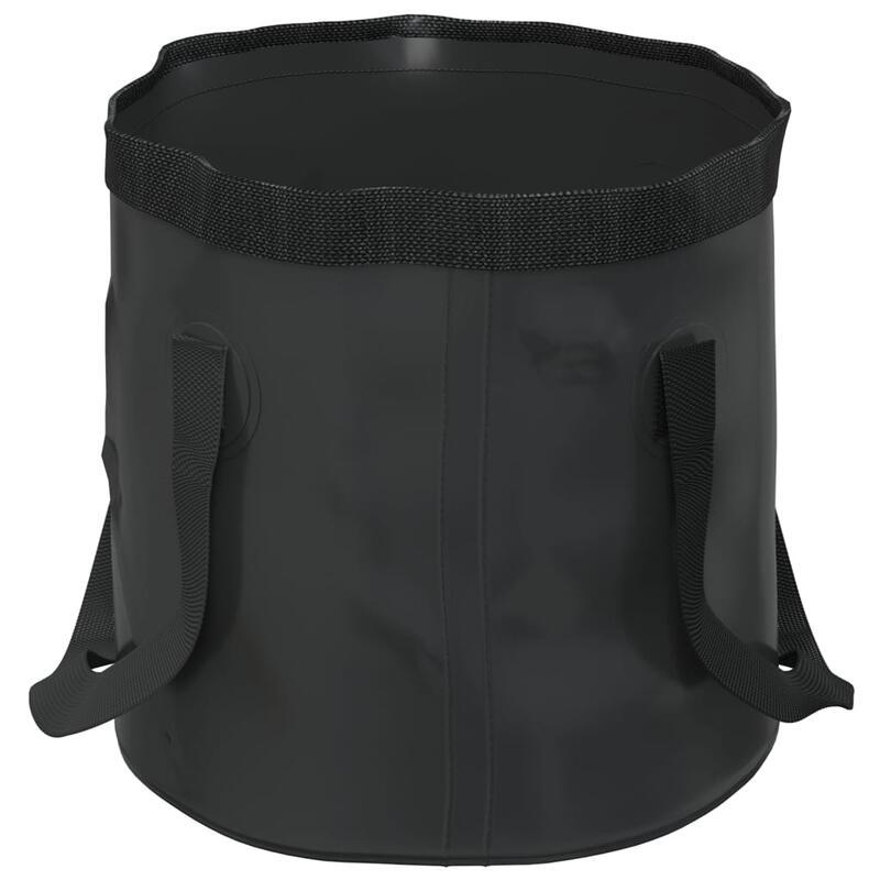 Baldes dobráveis 2 pcs 20 L PVC preto