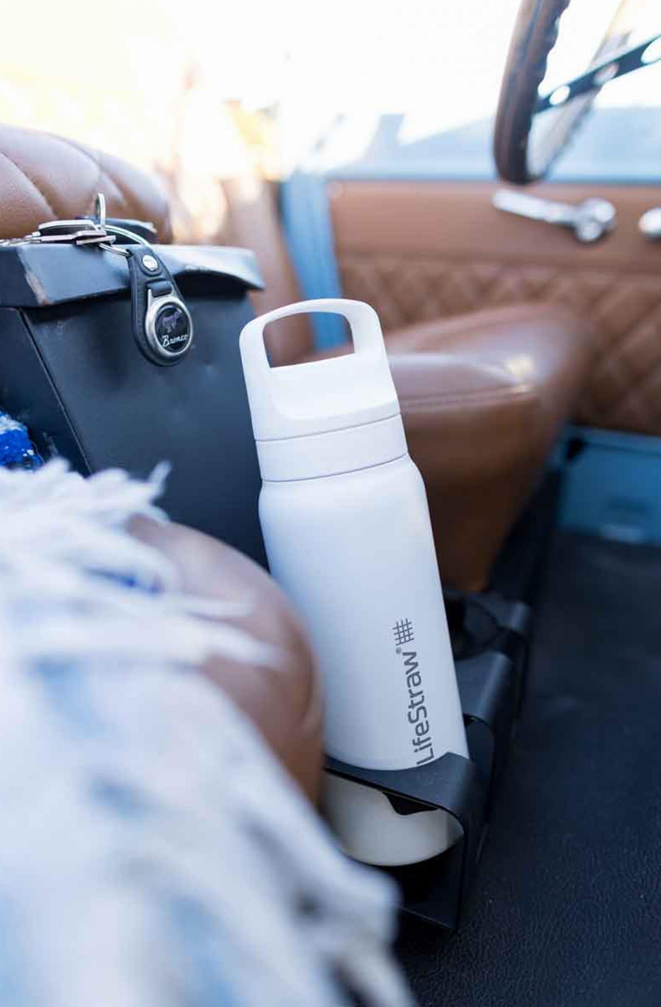 Lifestraw Go 2.0 Waterfles met Filter - Roestvrijstaal - 700ml - Oranje 6/8