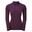 Dart Zip Neck Women's Long Sleeve Quick Dry T-shirt - Purple