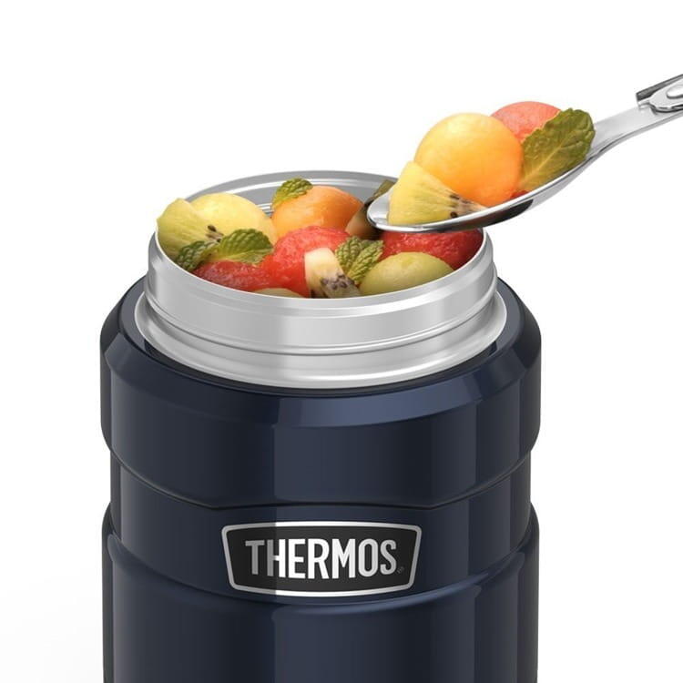 Termos Thermos na jedzenie 470 ml z łyżką metaliczny szary
