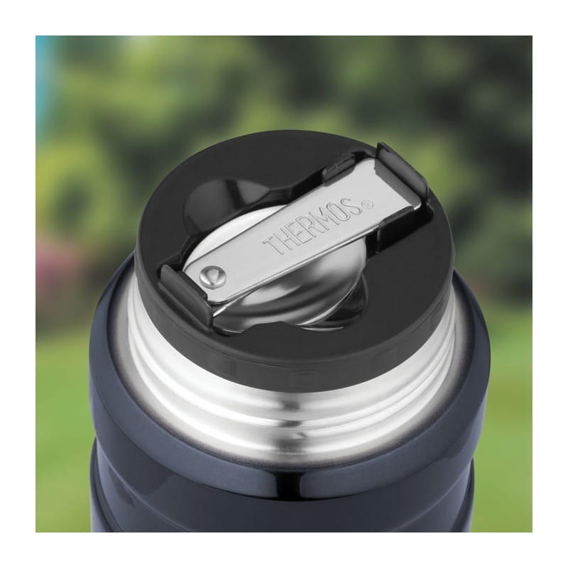 Termos Thermos na jedzenie 470 ml z łyżką metaliczny szary