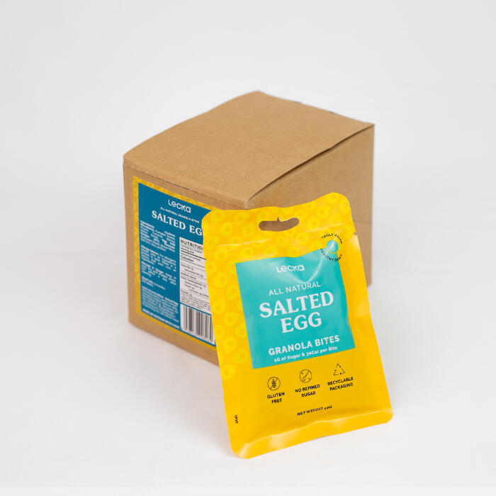 天然純素燕麥一口脆 - 鹹蛋【蛋奶素】(一盒6包 x 40g)