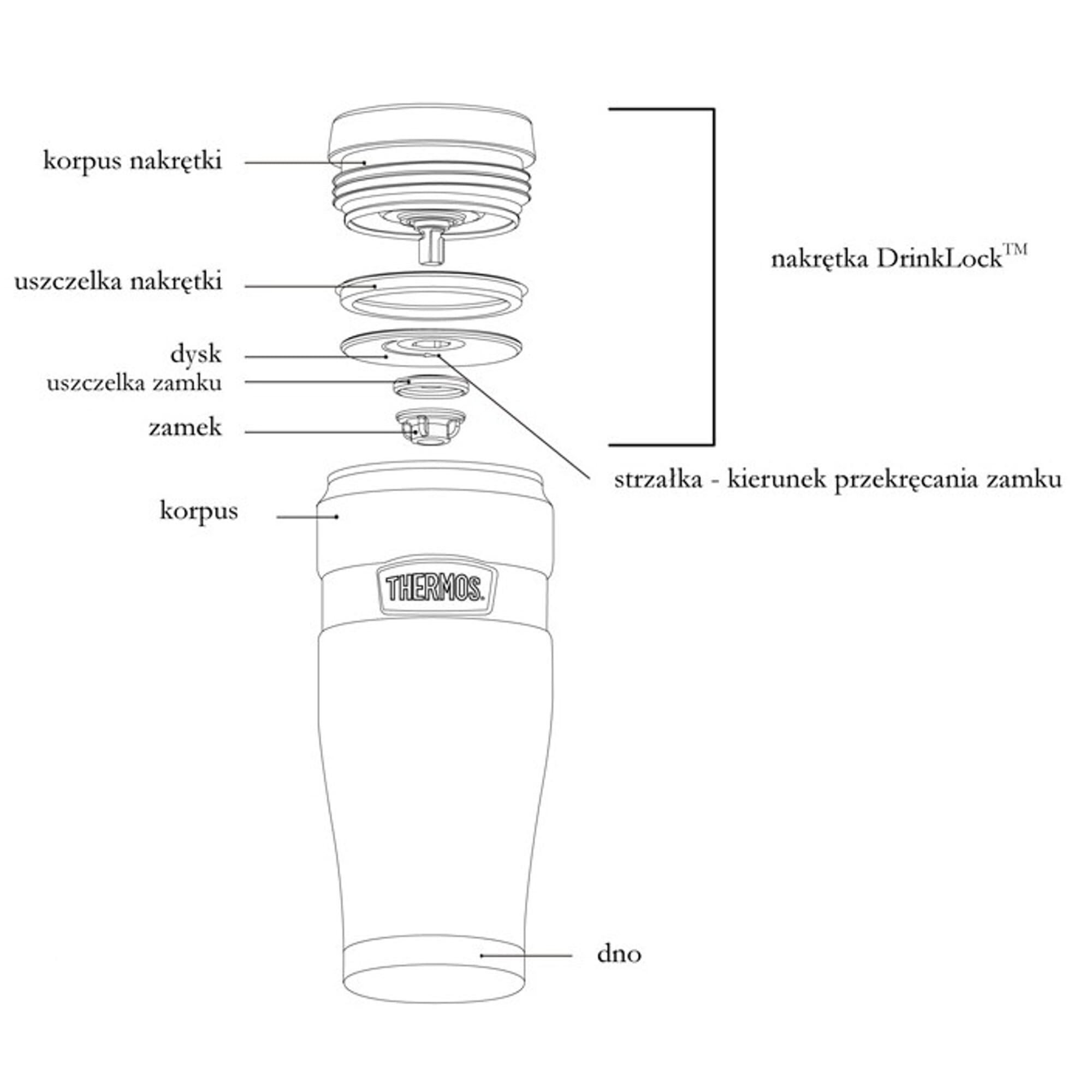 Kubek termiczny Thermos z uchwytem 470 ml miedziany 4/4