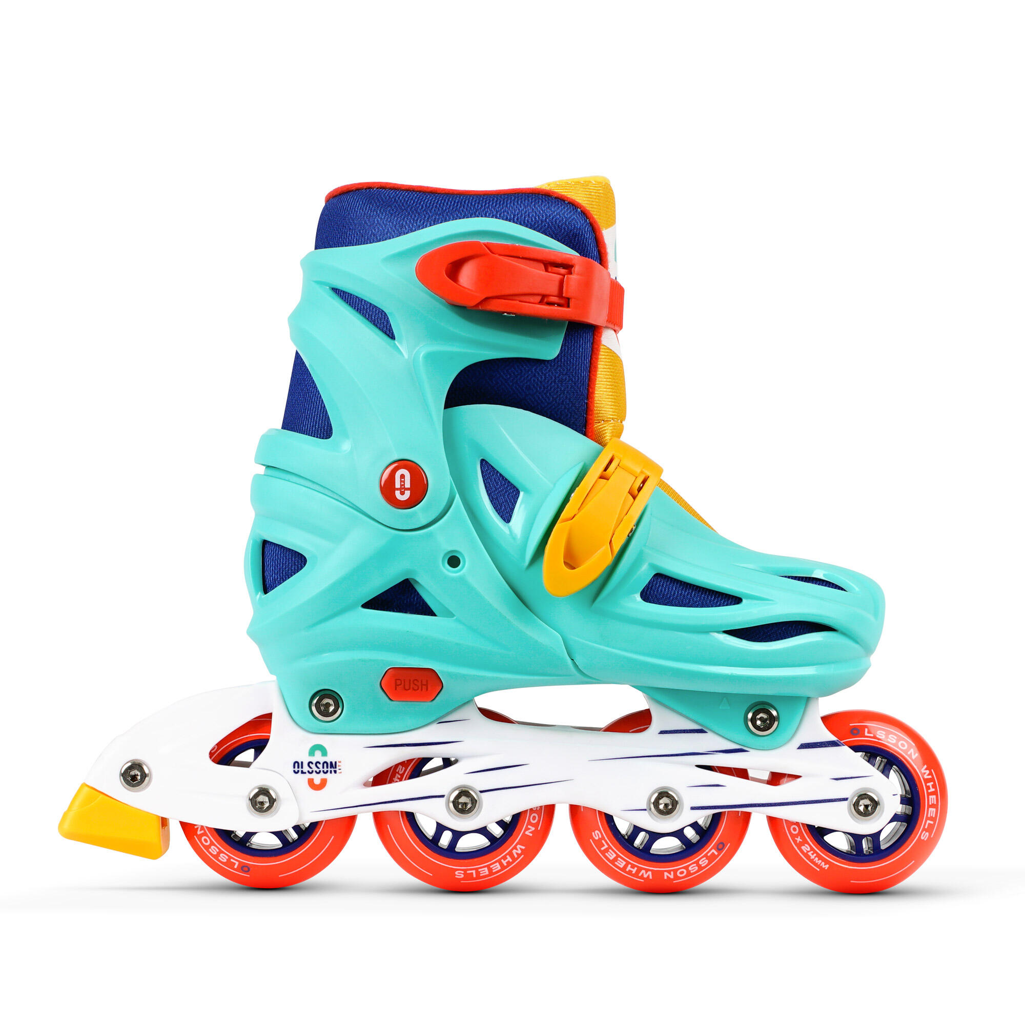 Patines Línea OLSSON LITE MAX Turquesa talla ajustable (32-35) rodamientos 608Z 2/5