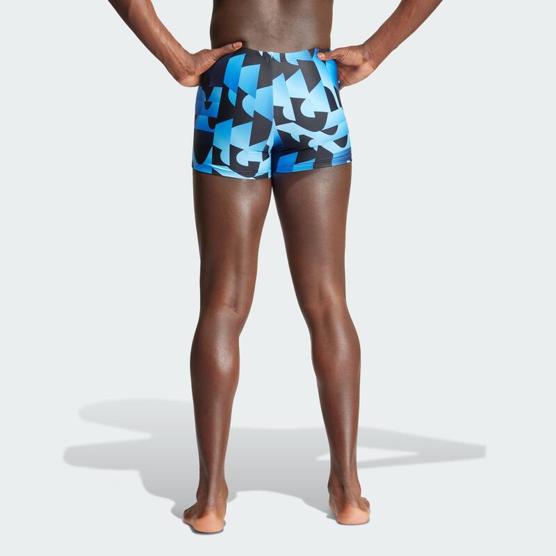 Allover Print Boxer-Badehose