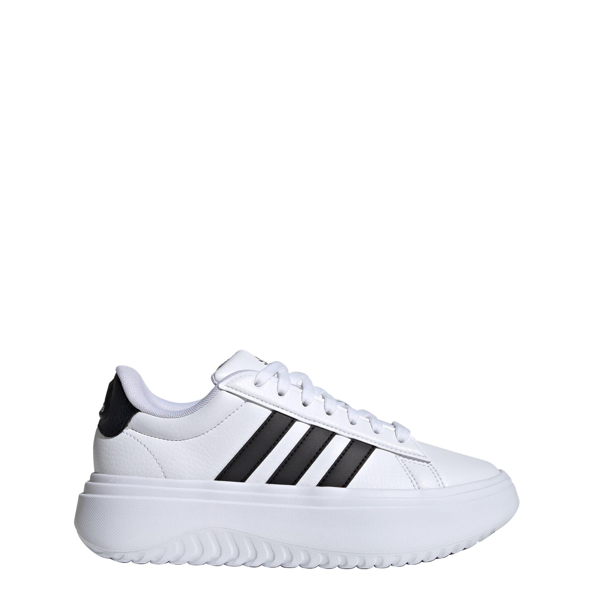 Adidas - Chaussure Grand Court Platform - Chaussures De Sport - Blanc|noir - 41 - Decathlon